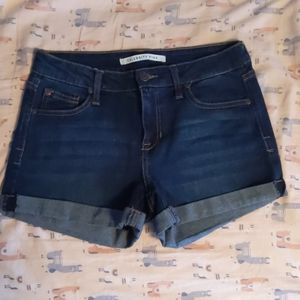 Cuffed Jean Shorts